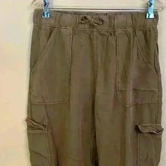 Thread & Supply Womens Size M Soft Lyocell Jogger Lounge Pants Olive Green - Picture 2 of 13